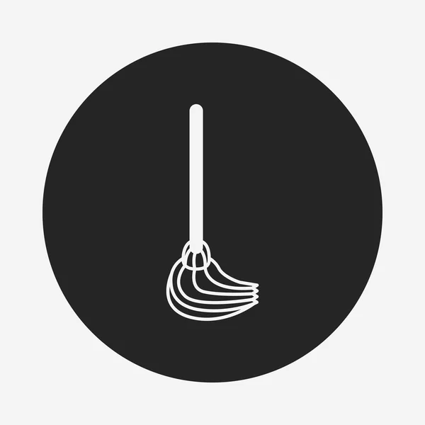 Icône brosse de nettoyage — Image vectorielle