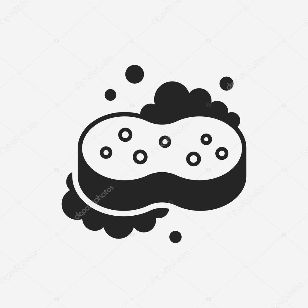 Icono de esponja | icono de la esponja — Vector de stock © vectorchef