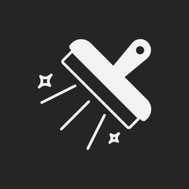 Temizlik fırça simgesini