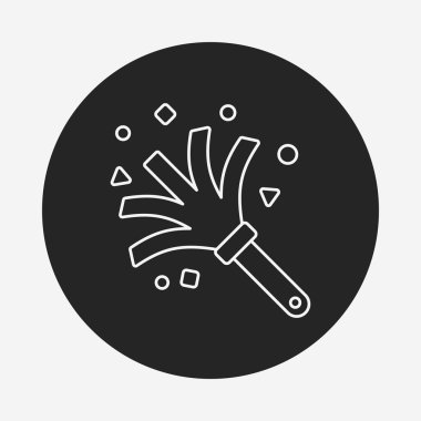 tüy silgi satırı simgesi