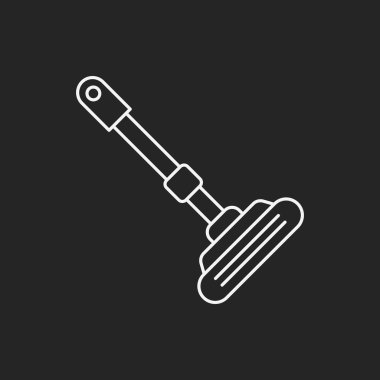 Temizlik fırça satırı simgesi