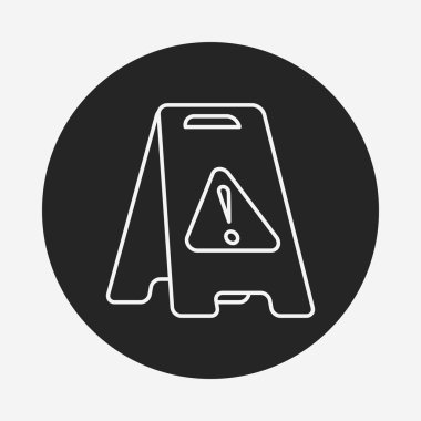 Uyarı ıslak zemin satırı simgesi