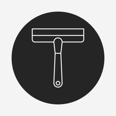 Temizlik fırça satırı simgesi