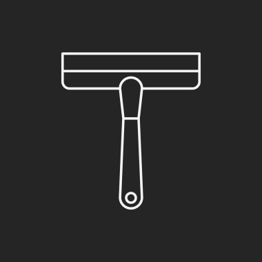 Temizlik fırça satırı simgesi