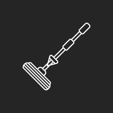 Temizlik fırça satırı simgesi