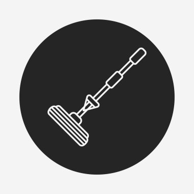 Temizlik fırça satırı simgesi