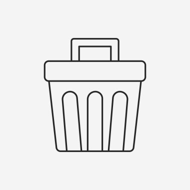 Çöp kutusu simgesi satırı