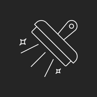 Temizlik fırça satırı simgesi