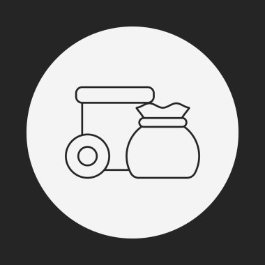 çöp torbası satırı simgesi