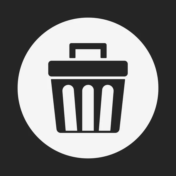 Basura puede icono — Vector de stock