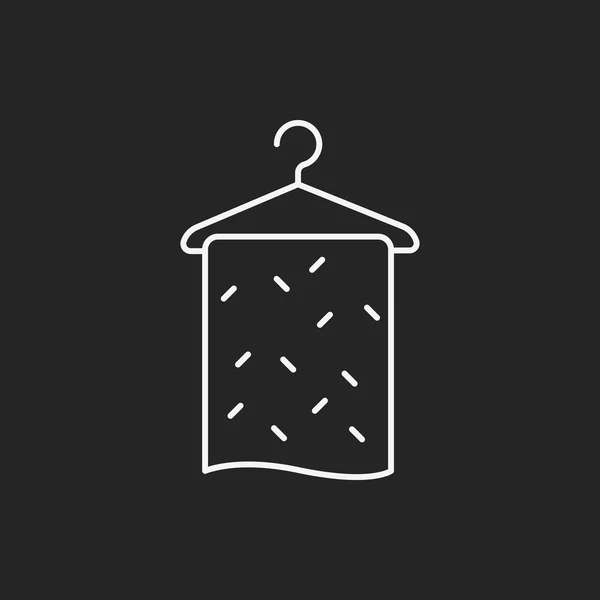 Towel line icon — Stock Vector