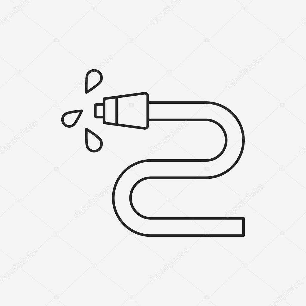 Water pipe line icon
