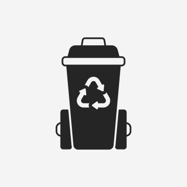 çevre koruma kavramı geri dönüşümlü çöp simgesi