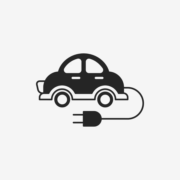 Concepto de protección del medio ambiente icono coche verde — Vector de stock