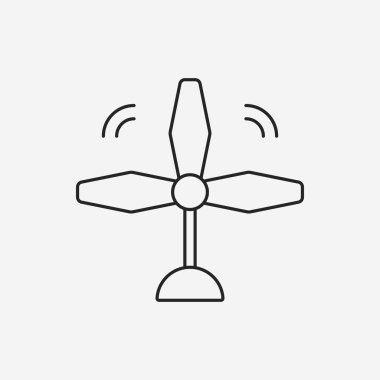 çevre koruma kavramı Rüzgar enerji satırı simgesi