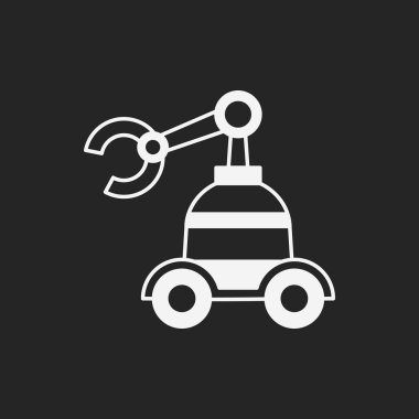 Alanı makine robot simgesi