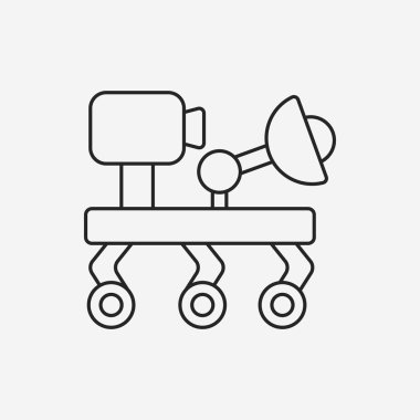 Alanı makine robot satırı simgesi