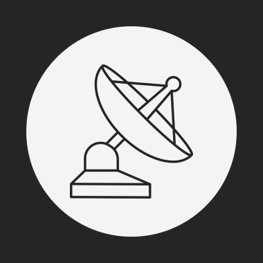 Uzay uydu satırı simgesi