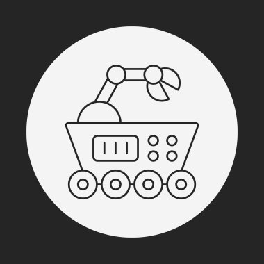 Alanı makine robot satırı simgesi