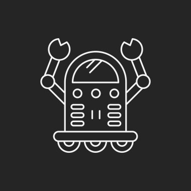 Alanı makine robot satırı simgesi