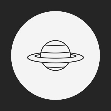 Uzay gezegen satırı simgesi