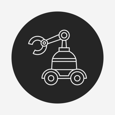 Alanı makine robot satırı simgesi