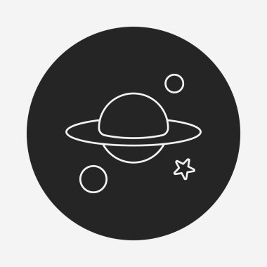 Uzay gezegen satırı simgesi