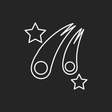 Uzay meteorik taş satırı simgesi