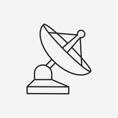 Uzay uydu satırı simgesi