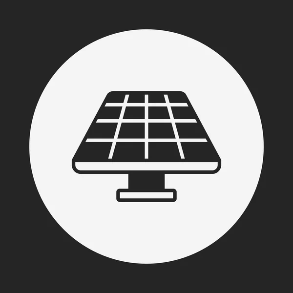 Concept de protection de l'environnement icône de l'énergie solaire — Image vectorielle