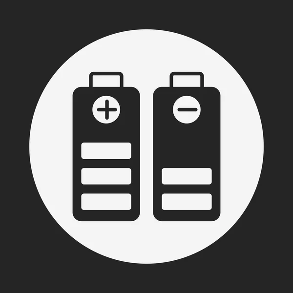 Concept de protection de l'environnement icône de batterie — Image vectorielle
