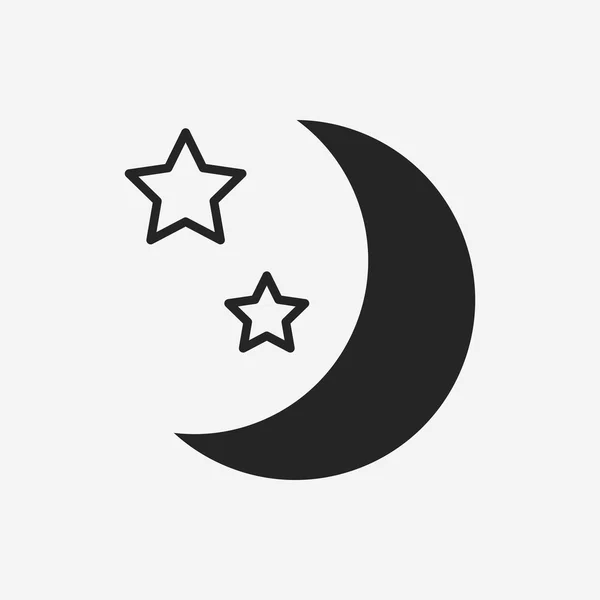 Icono de luna espacial — Vector de stock