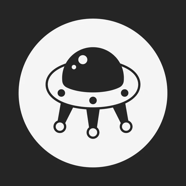 Space UFO icon — Stock Vector