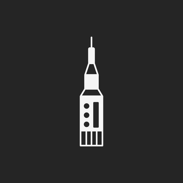 Иконка космического корабля — стоковый вектор
