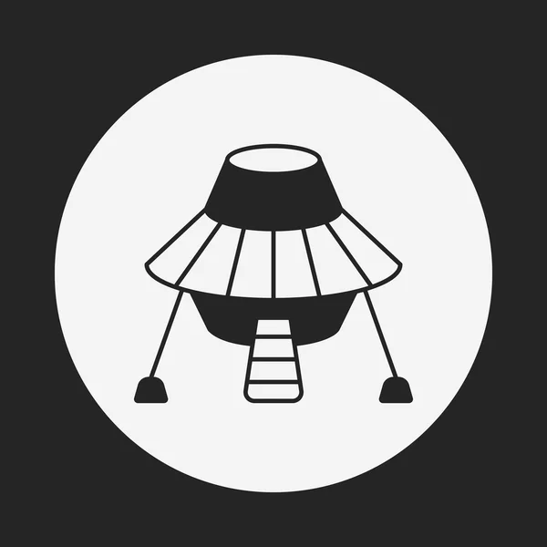 Prostoru Ufo ikona — Stockový vektor