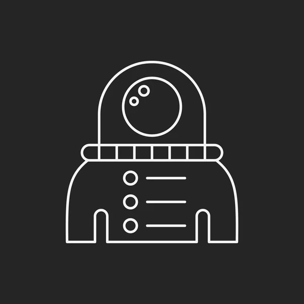 Space Astronaut line icon — Vector de stoc