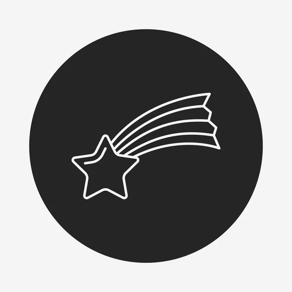 Uzay meteorik taş satırı simgesi — Stok Vektör