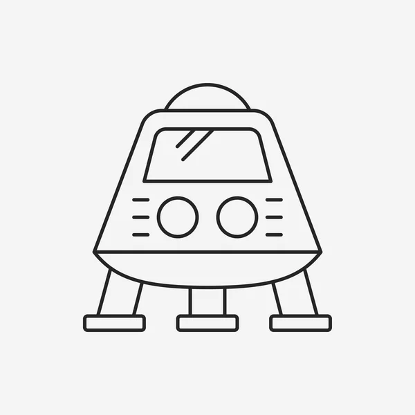 Ufo för rymd Ufo linje — Stock vektor