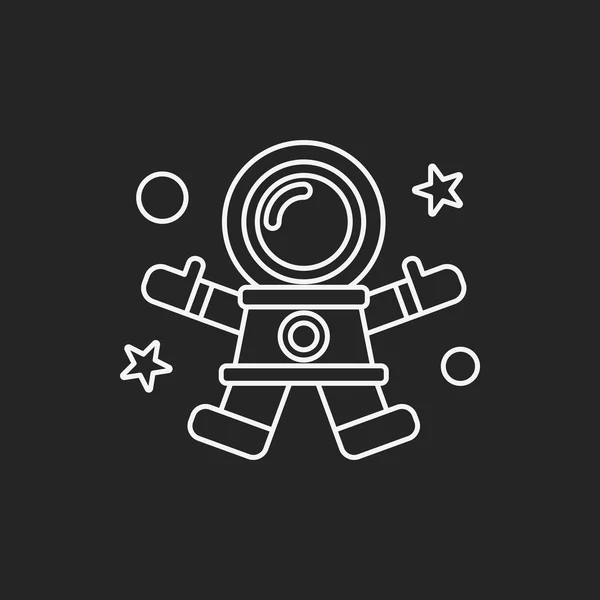 Utrymme Astronaut ikon — Stock vektor