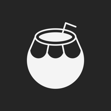 meyve Hindistan cevizi suyu simgesi