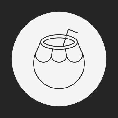 meyve Hindistan cevizi suyu satırı simgesi