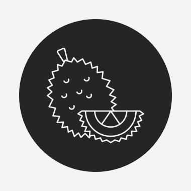 Durian meyve çizgisi simgesi