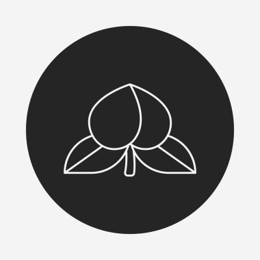 meyve şeftali satırı simgesi