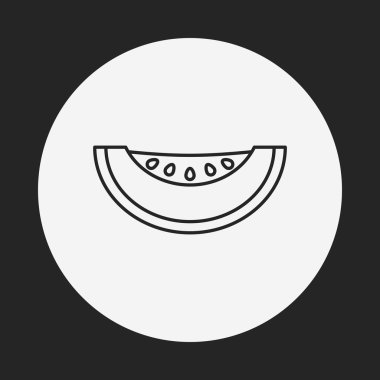 meyveler kavun satırı simgesi