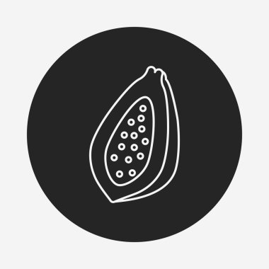 meyve papaya satırı simgesi