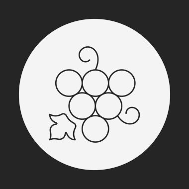 meyve üzüm satırı simgesi