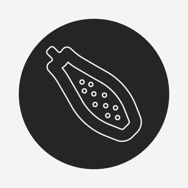 meyve papaya satırı simgesi