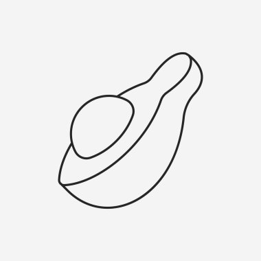 meyveler avokado satırı simgesi