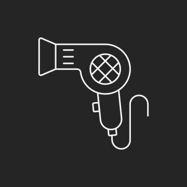 Saç kurutma çizgisi simgesi