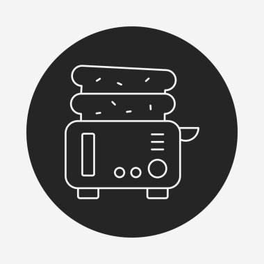 ekmek kızartma makinesi satırı simgesi
